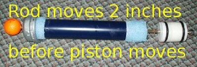 QDV sliding hammer opens the valve.