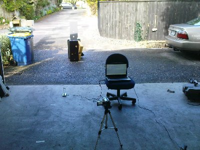 Audio chronograph setup