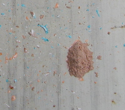 Using the 1 inch barrel, I shot a mystery item at my target.  Anyone care to guess what it was?