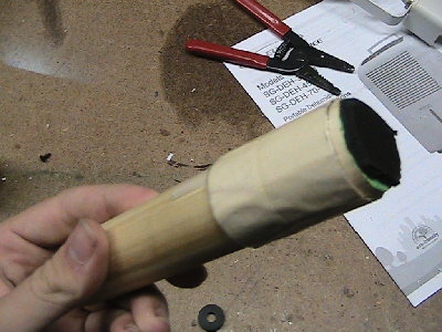 original piston. masking tape is to help it fit in the 1 1/4in coupling