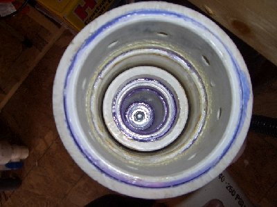 Pilot chamber with piston installed.