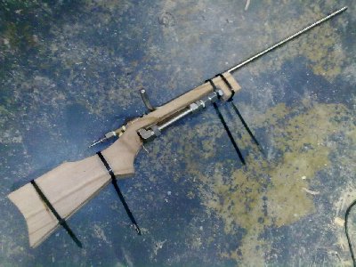 early stages of putting the gun together.