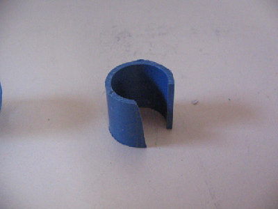 Take the smaller piece of pvc (which is going to be the piece that you sleave inside the other pieces) and cut a portion out of it, smaller pvc needs large (about 1/4 to 1/3) cut out where larger pieces need small portions cut out.