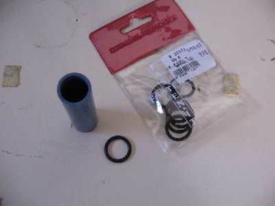 Get the peice of pvc you want grooves in and o-rings about the same size,make sure they are clean.