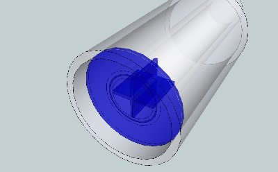 Blue is the one piece piston<br />Black is the o-ring