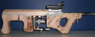 that is the hole thing. needs some finishing touchs. I have two aluminum plates that cover the valve and trigger rod.