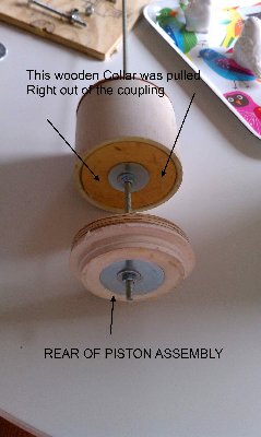 This is the wooden epoxied part that was pulled out from the pilot suction.