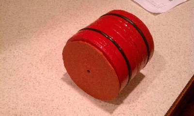 Sanded, Grooves cut for rings, Painted then sealed.  Installed O rings then greased up with Vasolene