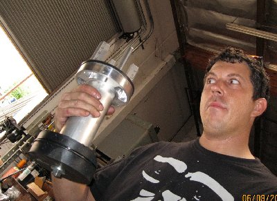 UHMW pilot piston, polyurethane sealing face, billet aluminum piston and guides.