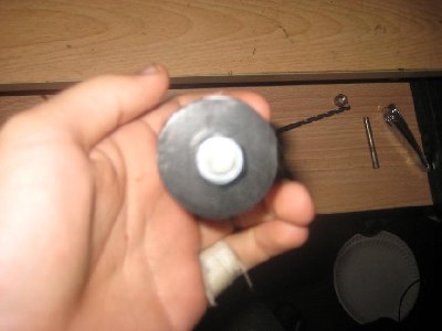 The Sealing face is hose splicing tape. It works surprisingly well as long as the surface on the end of the PVC is polished smooth.