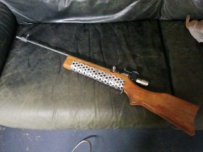 The sights on the gun