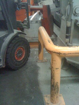 Pouring aluminium into the crucible, 250l at a time lol.