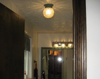 Shot with flash to show the bulb color in relation to daylight flash.