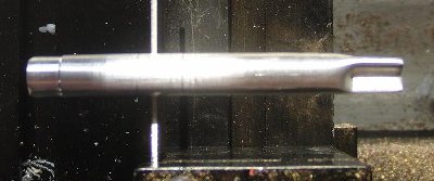 lead weight in the nose and fins created by crimping the end of the tube in a 3 jaw chuck, flew straight