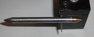 balsa tail fitted, didn't change CG much but the projectile hit sideways at 10m