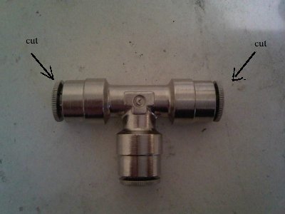 first, cut out the tube locker