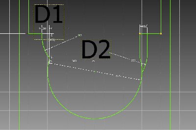 With ball end mill. Right side is tangent to the .625&amp;quot; hole.
