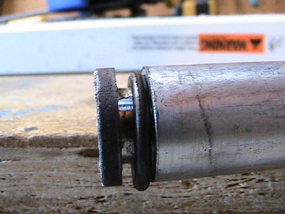 on the down ward stroke