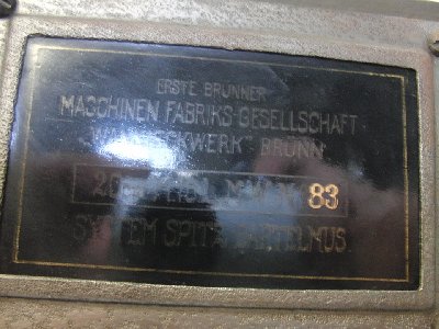 20cm manufacturer's plate