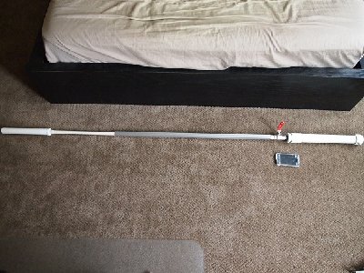 unsuppressed it stands 5' 6'' :)