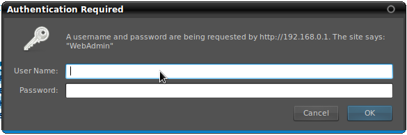 putting in my cable modem address brings me to it's login screen.