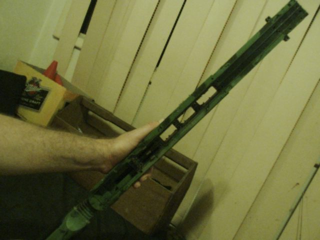 Enough space for remote lines, or 1/2 inch pipe etc, that could go through the fore- stock here, the slots are 40mm x 15mm.