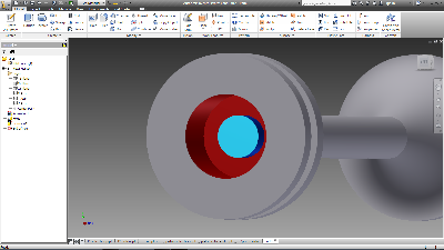 The blue is the inner retainer for a bumper spring. If I use a stiff spring It should hold up to the impact.