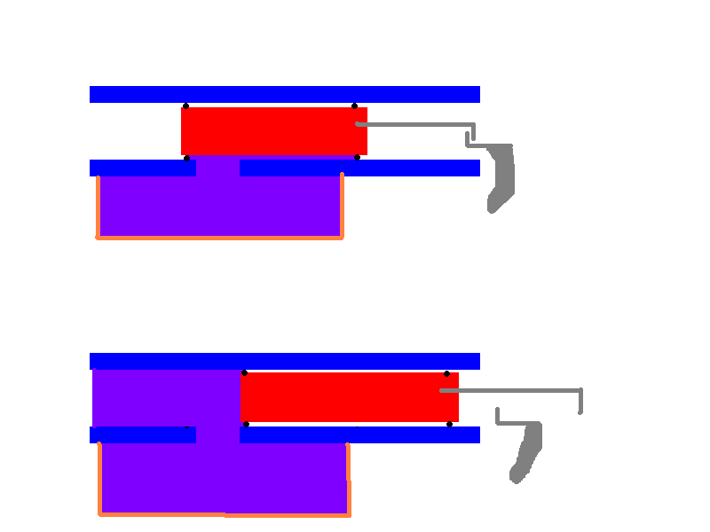 Balanced spool valve cross section