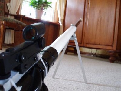 Looking down the barrel and sights,looks mean doesnt it :P