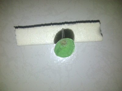 Used some normal adhesieve to keep nail in it's place