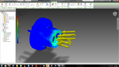 Pressure testing the first Popet valve