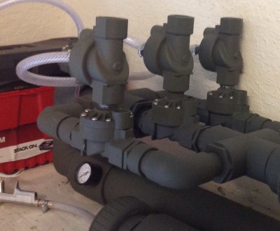 Here's three of these on my triple valve launcher