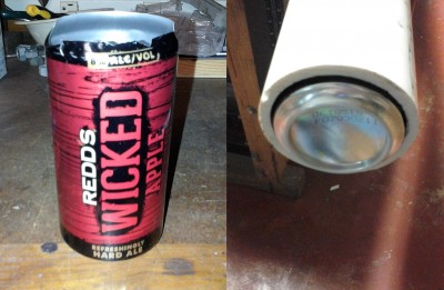 Its a 10 oz can.  From some rough calculations the finished product should weight about a pound and a half.
