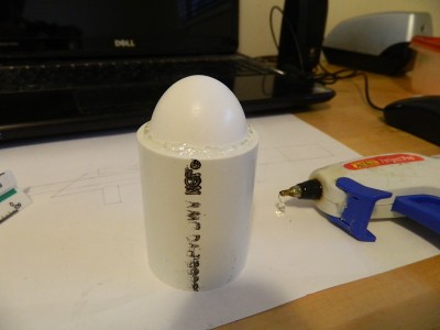 Using an Egg as a mold for bullet plunger