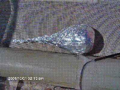A foil dirt ball.