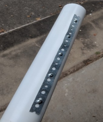 IMG_20181125_162028.jpg (98.89 KiB) Viewed 17469 times a strip of metal I found with holes already drilled in it worked great for connecting the receiving electrodes!