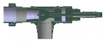 Piston valve closed