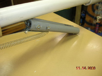 Bi-Pod fully forwards, and legs together