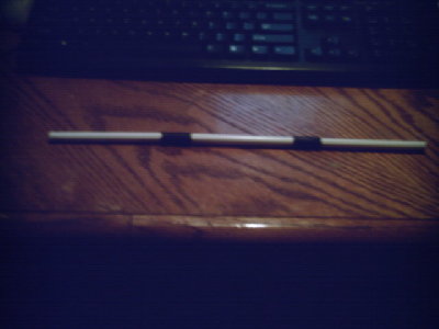 the barrel,  3 bic pens and caps