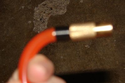The end piece. Kinda hard to see, but it connects to a Schrader-type valve.