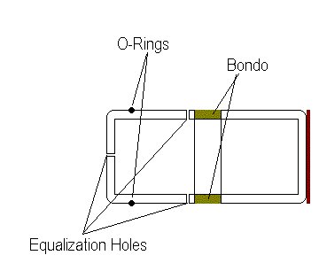Diagram of where I want to put the equalization holes.