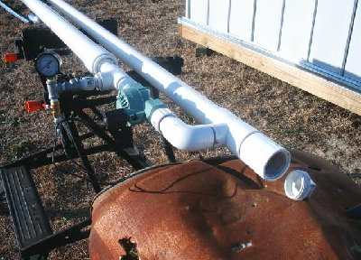 Close up of the breach