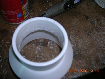 carving out inner rib to slip down barrel to connect with hand guard.