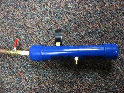 the air chamber, 3/4foot of 1 and 1/2in pipe