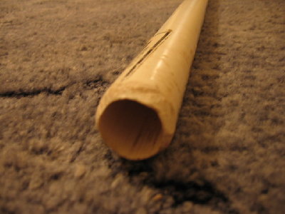 Sanded the outer edge so the potatos will fit the barrel very snug