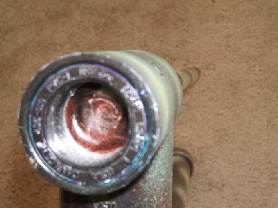 The back of the diaphragm valve. Yes, some paint got in there, oh well, it's the front that matters.