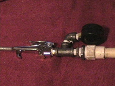 blowgun and psi guage system