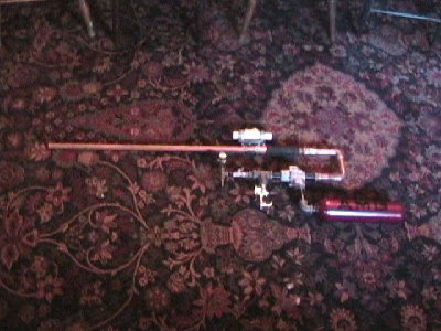 new paint, blowgun, scope, 1 foot off the barrel, and quick disconnect!!!