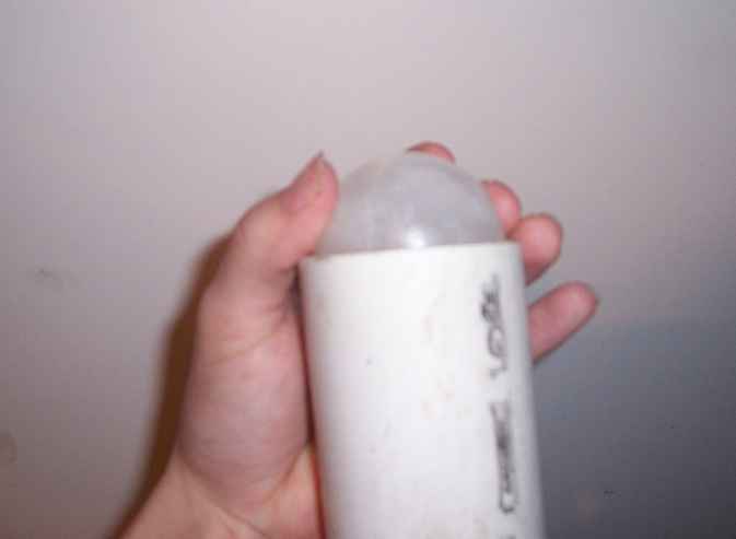 step 5. shave the wax off by rolling it on the end of the pipe.