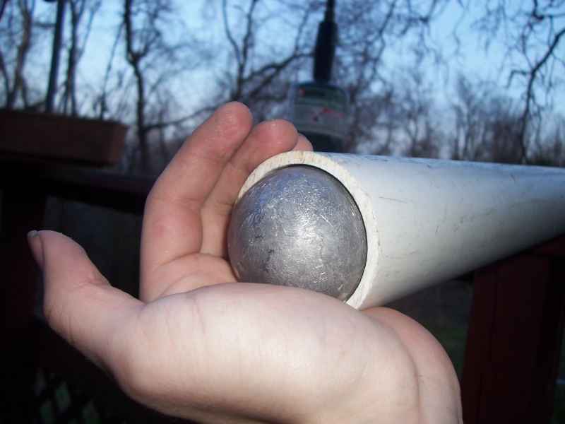 The finished product. mine ended up being about a mm smaller than my barrel.